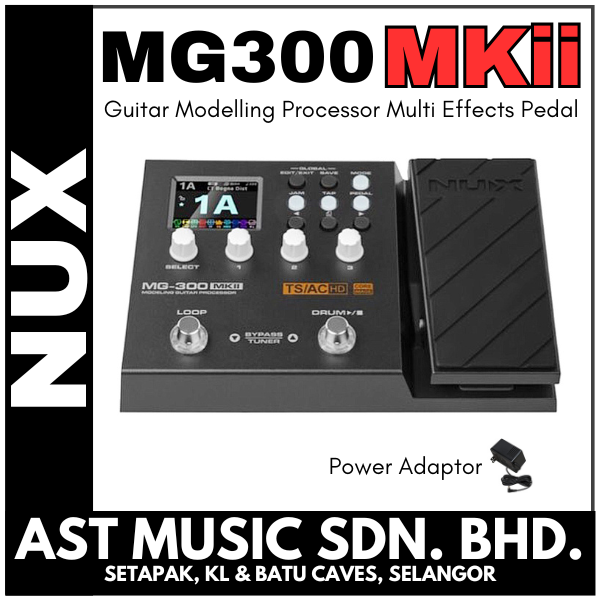 NUX MG300 MKII Guitar Modelling Processor Multi Effects Pedal ( MG-300 / MG 300 )