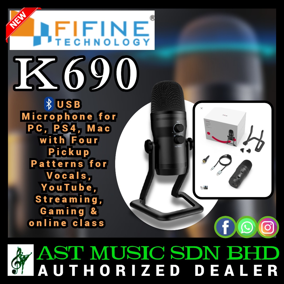  Fifine K690 USB podcast microphone
