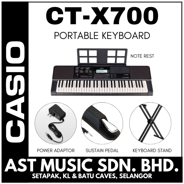 Casio CTX700 Portable Keyboard - Package A ( CT-X700 / Ctx700 )