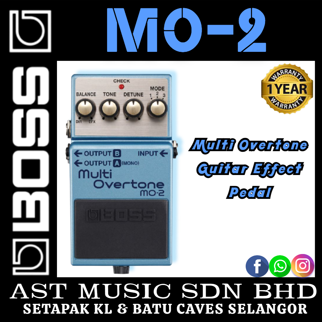 Sdn　Guitar　MO-2　Pedal　Music　Mo2　Multi　AST　Bhd　Boss　Effect　Overtone　MO