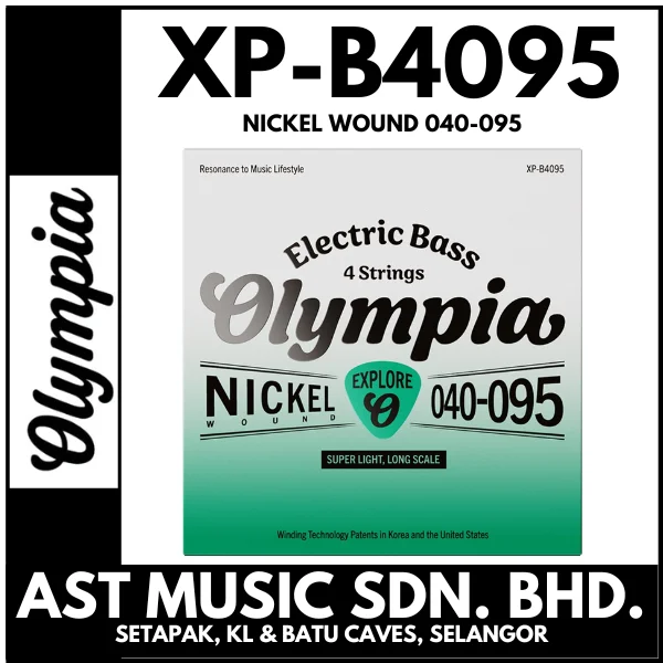 Olympia XP-B4095 Electric Bass Long Scale String Set 40-95 / XPB4095 / Previously Ebs410