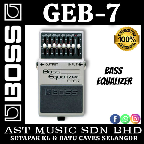 Boss GEB-7 Bass Equalizer Geb7 geb7 AST Music Sdn Bhd