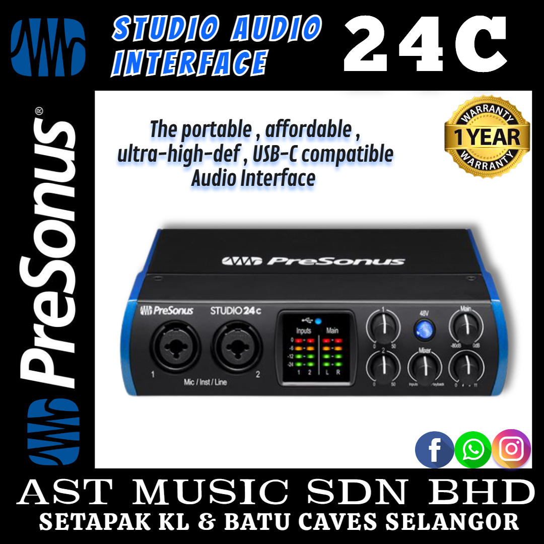 Presonus Studio 24c Audio Interface