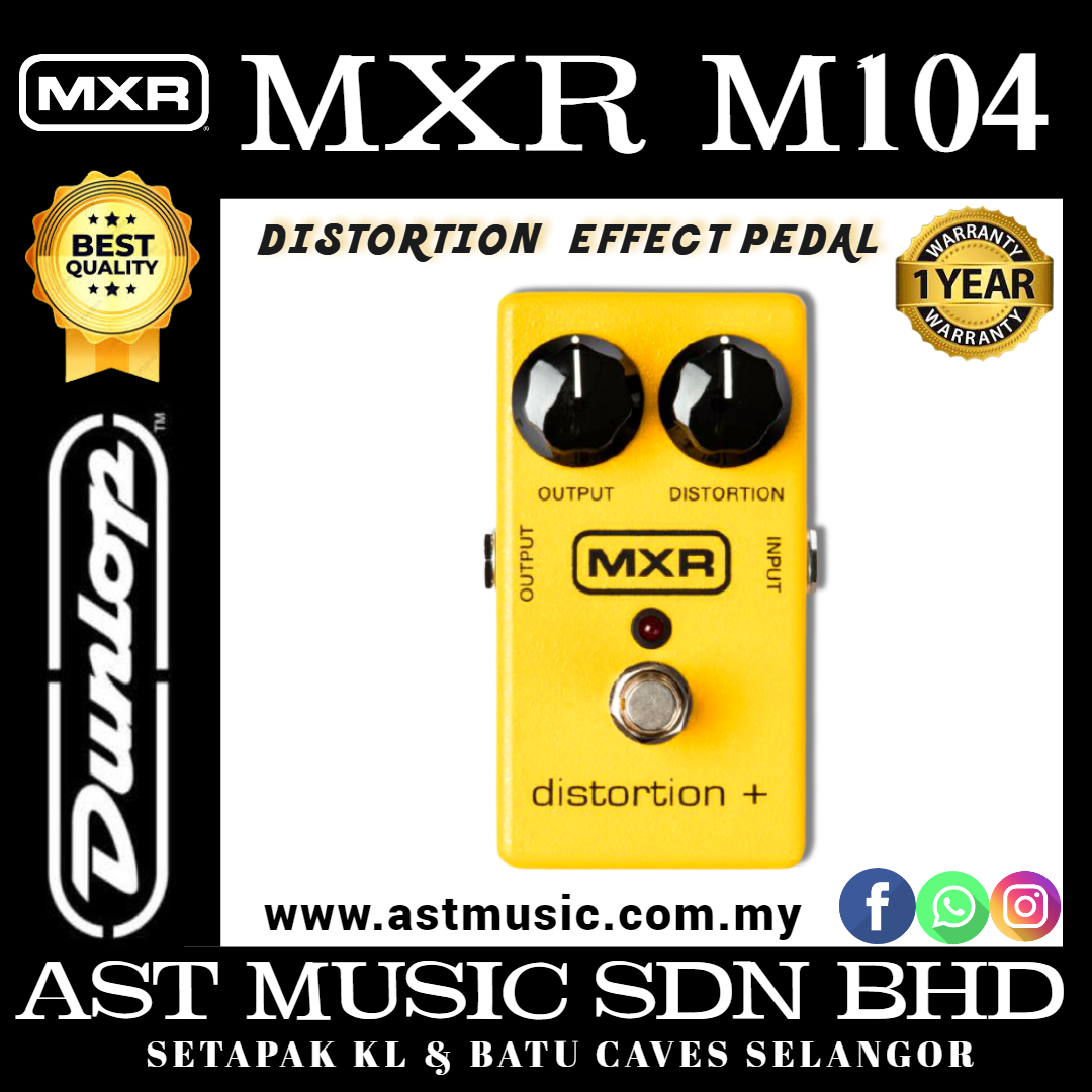 M-104　Dunlop　Distortion　m104　distortion　Effect　Pedal　Bhd　plus　Sdn　AST　Music　MXR　M104