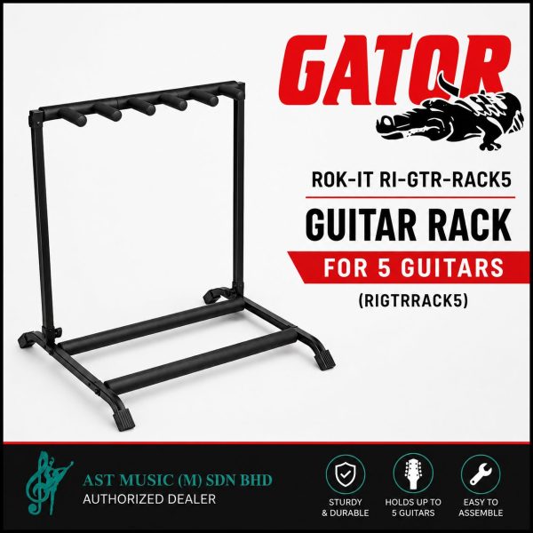 Gator Rok-It RI-GTR-RACK5 Guitar Rack for 5 Guitars ( RIGTRRACK5 / Gtrrack5 )