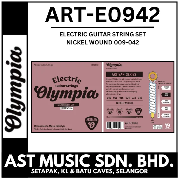 Olympia ART-E0942 Electric Guitar String / Previously CTE0942 / ARTE0942