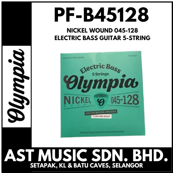 Olympia PF-B45128 Electric Bass Strings PFB45128 Previously HQB45128