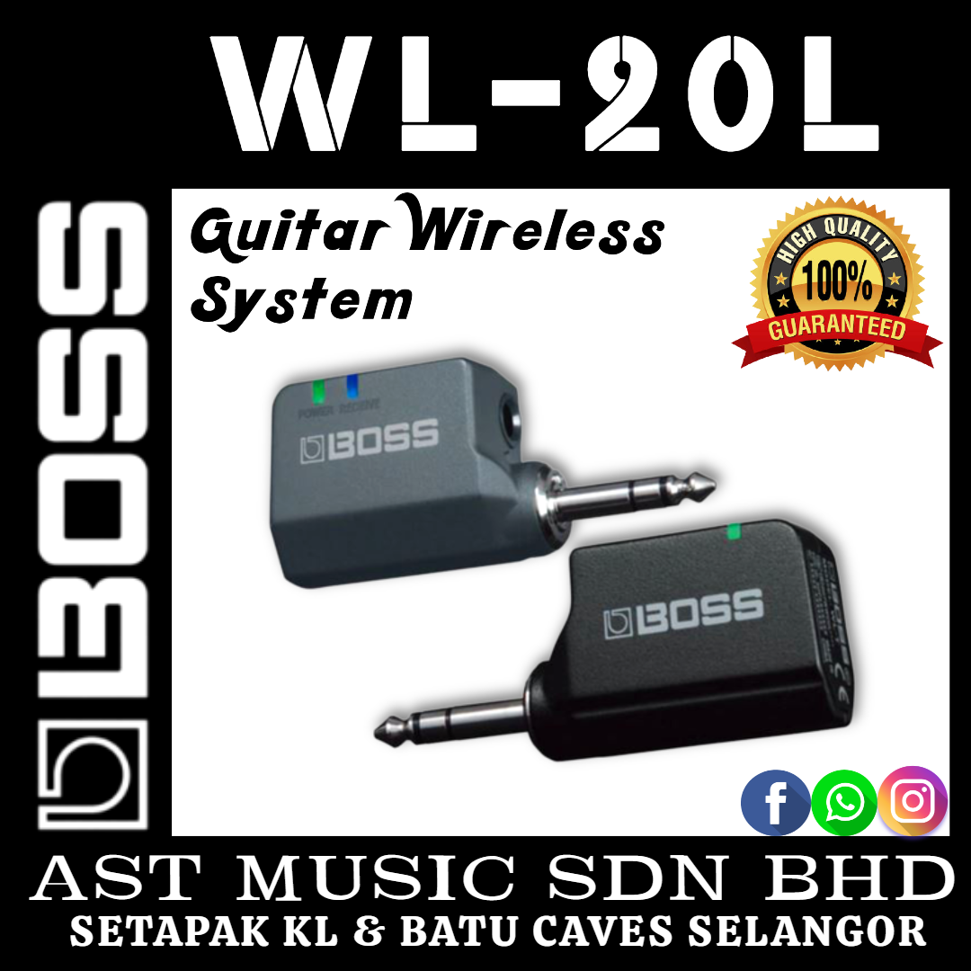 Boss WL-20L Guitar Wireless System ( WL20L / Wl20l ) - AST Music Sdn Bhd