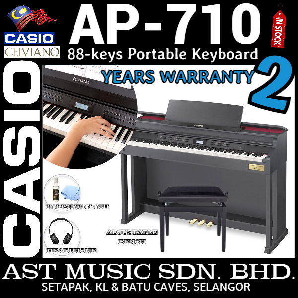 Casio Celviano AP-710 Digital Piano w/ Bench - Console Piano