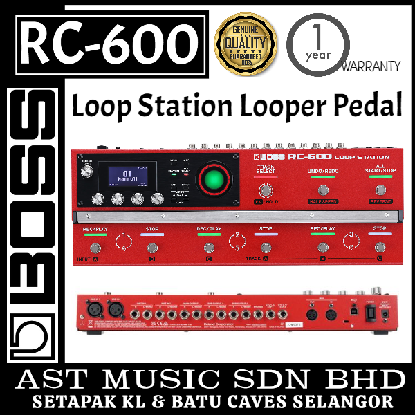 Boss RC-600 Loop Station Looper Pedal / RC600 - AST Music Sdn Bhd