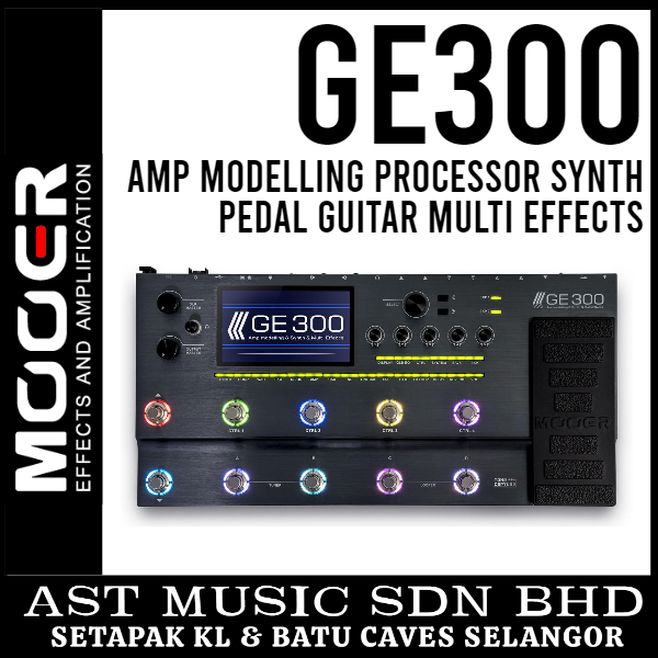 Multi　Effects　Amp　Processor　Mooer　Bhd　Music　Modelling　Pedal　GE300　AST　Sdn　Synth　Guitar