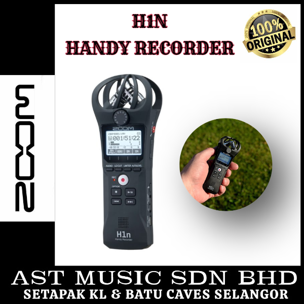 Zoom H1n, Handy Recorder (H1N/H1n/h1n) - AST Music Sdn Bhd