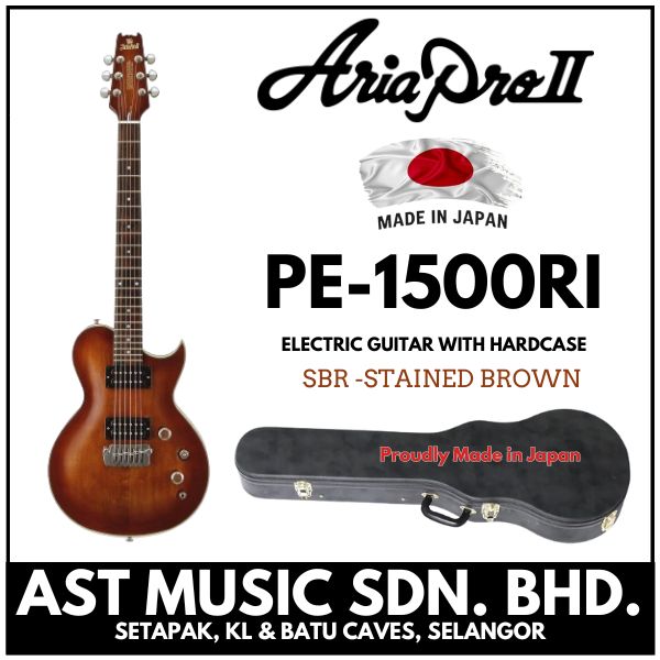 Aria Pro II PE-1500RI Electric Guitar with Hardcase - SBR