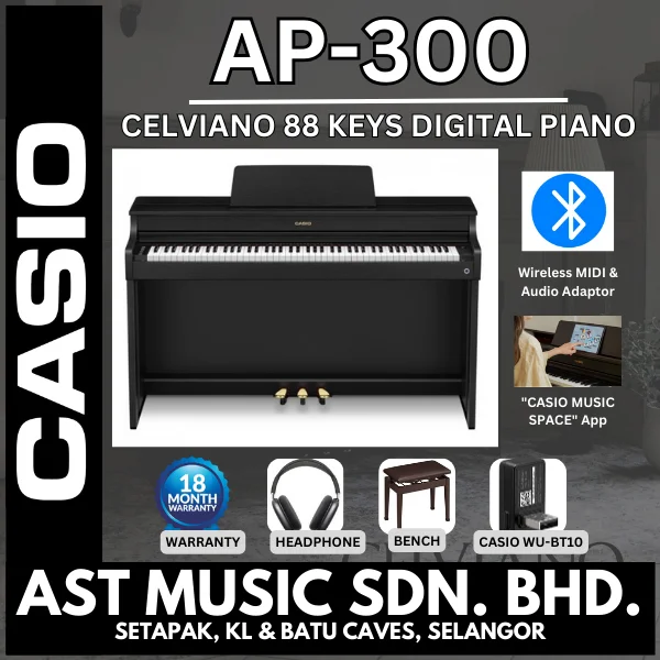 Casio Celviano AP300 Digital Piano / AP-300 - Black