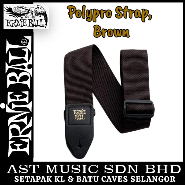 Ernie Ball Polypro Series Guitar Strap (Brown)