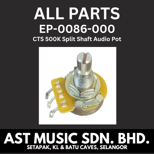 Allparts EP-0086-000 CTS 500K Split Shaft Audio Pot