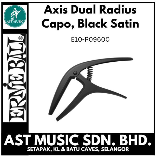 Ernie Ball Axis Dual Radius Capo, Black Satin