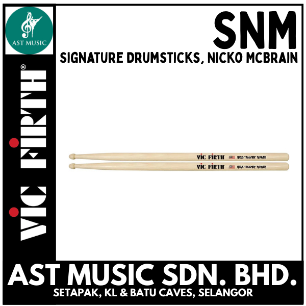 Vic Firth SNM Signature Drumsticks, Nicko McBrain