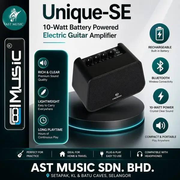 Coolmusic 10-Watt Battery Powered Electric Guitar Amplifier – Unique-SE