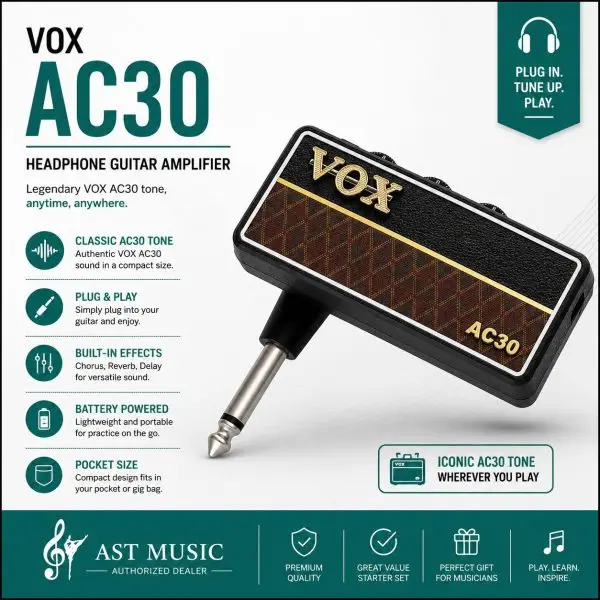 Vox amPlug2 AC30 Headphone Guitar Amps AP2-AC (AP2AC / AP2 AC)