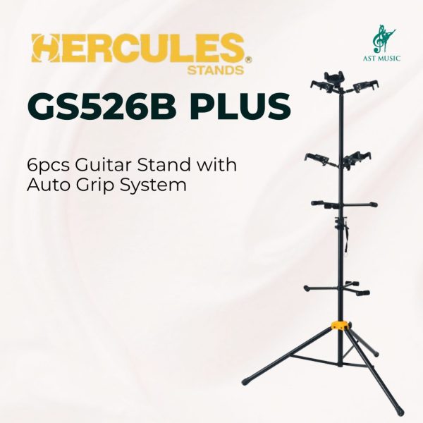 Hercules GS526B PLUS 6pcs Guitar Stand with Auto Grip System