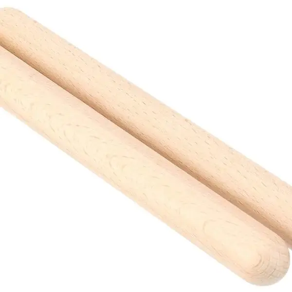 Rhythm Music Sticks, 8 Inch Music Lummi Wood Sticks Classical Natural Hardwood