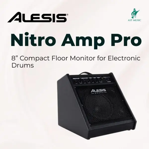 Alesis Nitro Amp Pro 8” Compact Floor Monitor for Electronic Drums