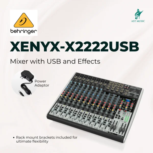 Behringer Xenyx X2222USB Mixer with USB and Effects / X2222 USB